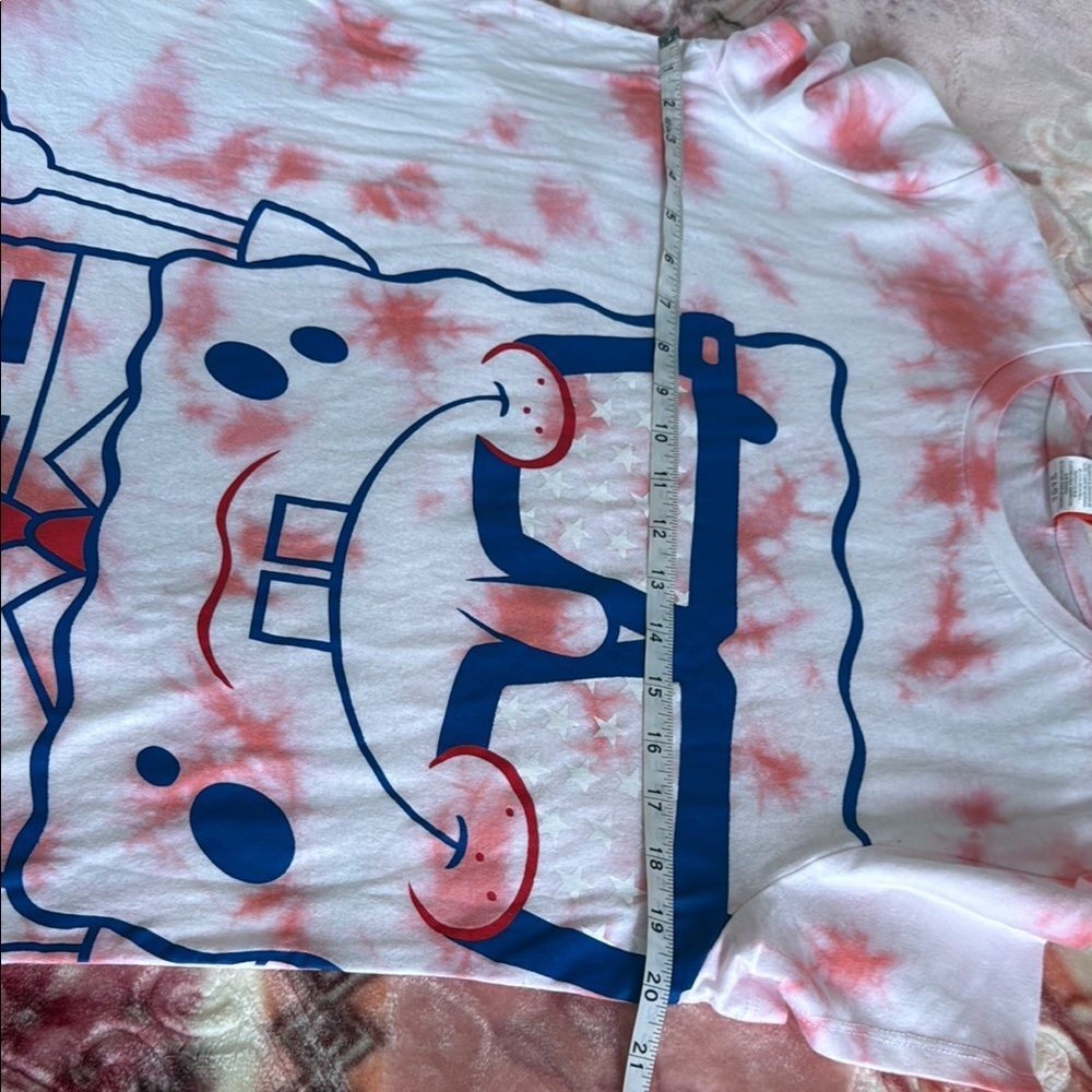 Nickelodeon Pink Tie-Dye SpongeBob  T-Shirt XL NWT - Picture 7 of 8